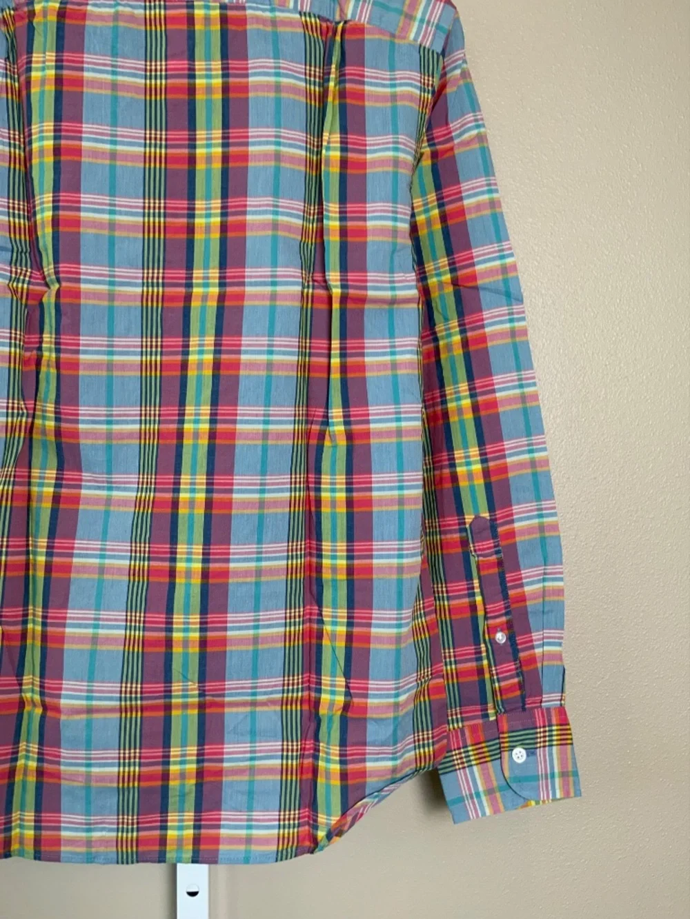 J. Crew Slim Madras Plaid Button Down Oxford Shirt